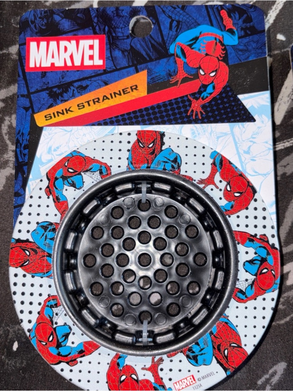 Marvel Spider-Man Kitchen Sink Strainer - Black & Blue